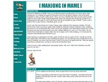 Tablet Screenshot of mahjonginmame.com